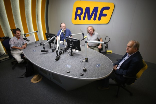 Od lewej, Jerzy Grębosz, Grzegorz Jasiński, Józef Skrzek i Adam Maj. /Paweł Olszowik /RMF FM