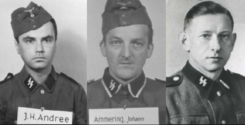 (od lewej) Joachim Heinz Andree, Johann Ammering, Waldemar Alschewski /IPN