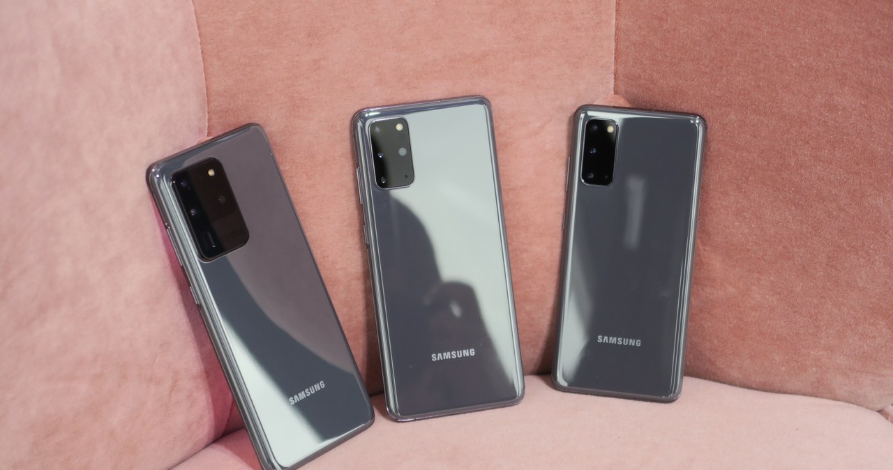 Od lewej: Samsung Galaxy S20 Ultra, S20+ i S20 /INTERIA.PL