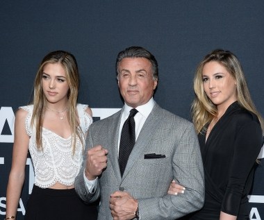 Od lewej: Sistine, Sylvester i Sophie Stallone  