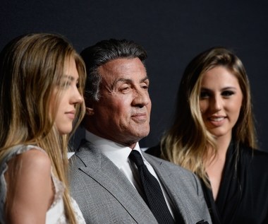 Od lewej: Sistine, Sylvester i Sophie Stallone  