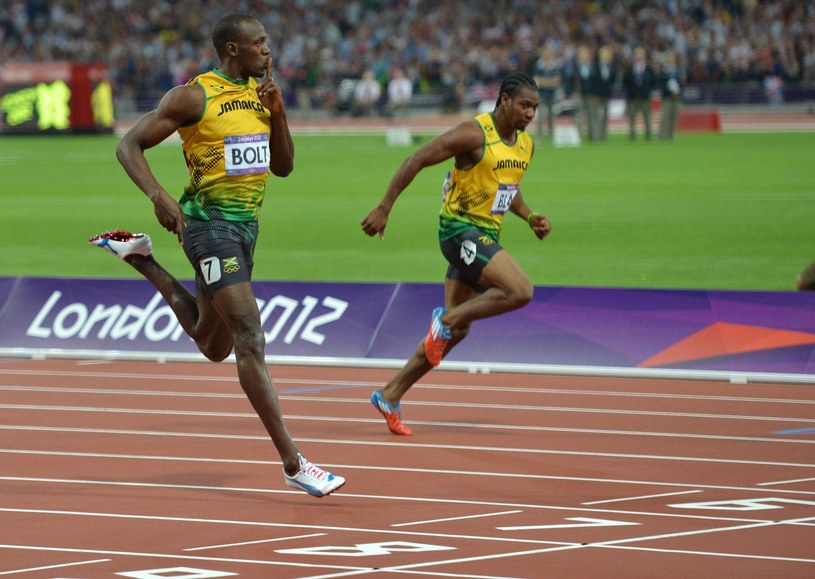 Od lewej Usain Bolt i Yohan Blake /AFP