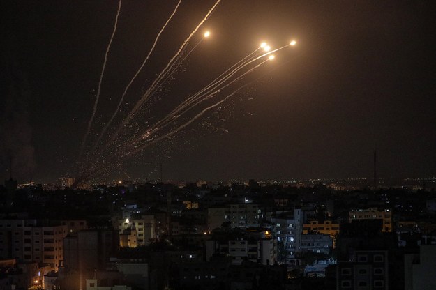 Od piątku organizacja Palestyński Islamski Dżihad wystrzeliła ze Strefy Gazy w kierunku Izraela 200 rakiet w odwecie za zabicie jednego z jej przywódców /MOHAMMED SABER  /PAP/EPA