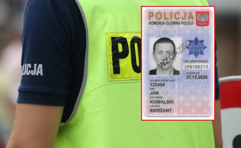Od początku roku obowiązuje nowy wzór legitymacji policyjnych. /Damian Klamka/ East News/ Polska Policja/ Twitter /