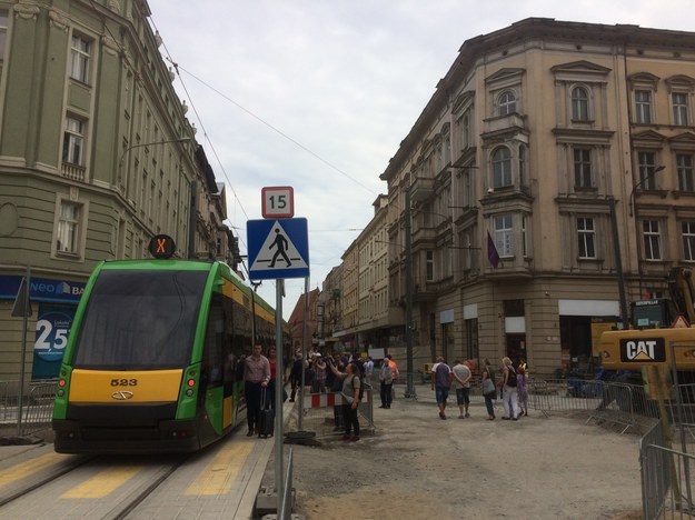 Od poniedziałku tramwaje wracają na ul. Św. Marcin /Mateusz Chłystun /RMF FM