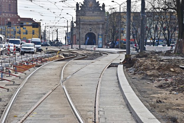 Od poniedziałku wstrzymana zostanie większość ruchu tramwajów na placu Zwycięstwa. /Urząd Miasta Szczecina /