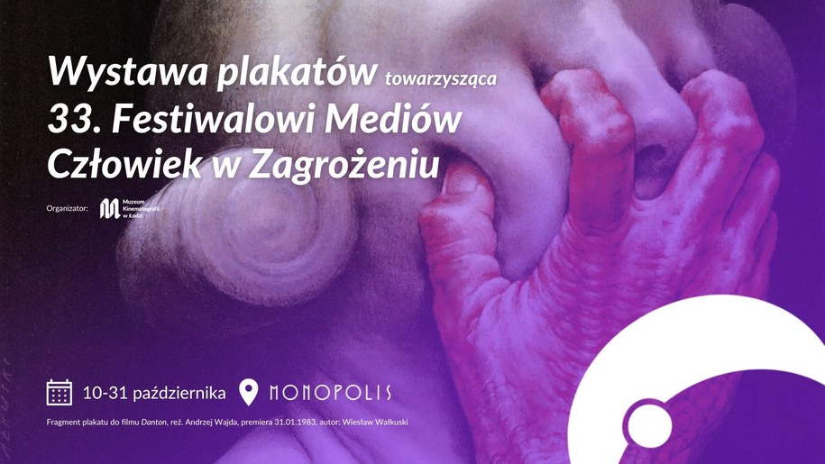 Od wtorku (10 października) w Monopolis czynna jest wystawa plakatów filmowych, która towarzyszy Festiwalowi Mediów "Człowiek w Zagrożeniu" /Muzeum Kinematografii w Łodzi  /Materiały prasowe