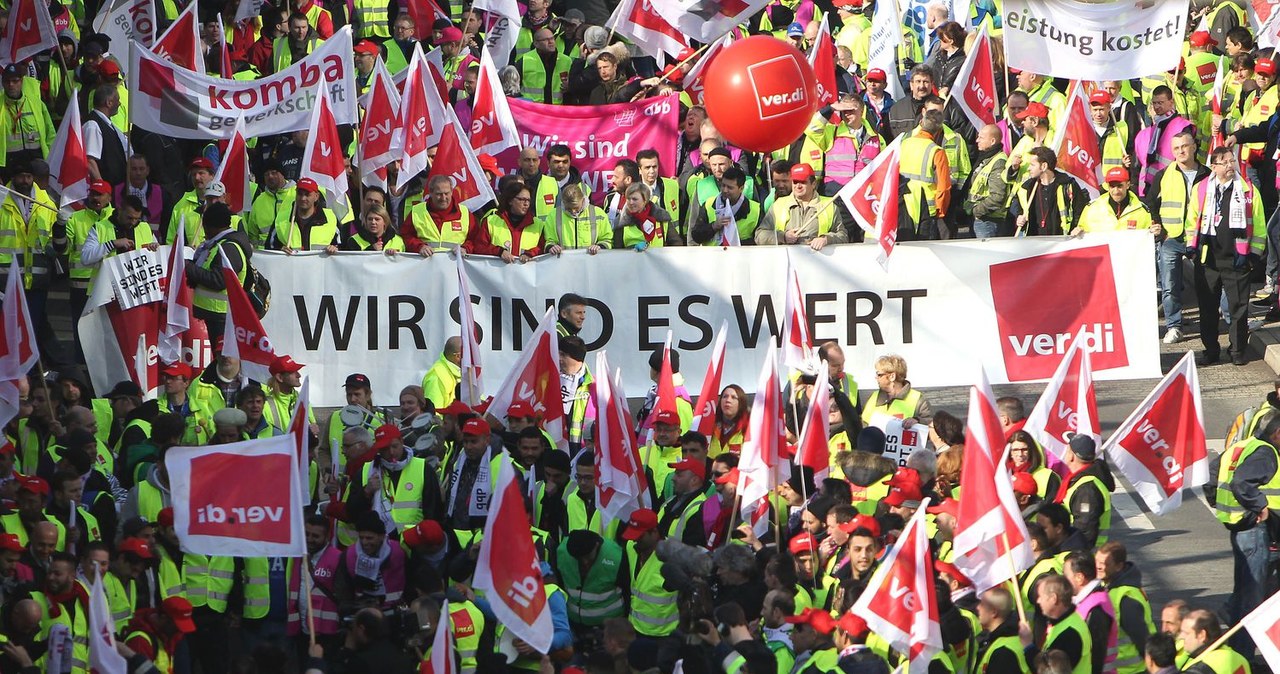 Od wtorku będą strajki w sektorze publicznym w Niemczech /AFP