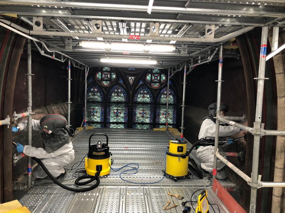 Odbudowa katedry Notre-Dame /Fot. Marie Parant, kierowniczka prac renowacyjnych /