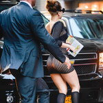 Odchudzona Lady Gaga w staniku na ulicach Nowego Jorku