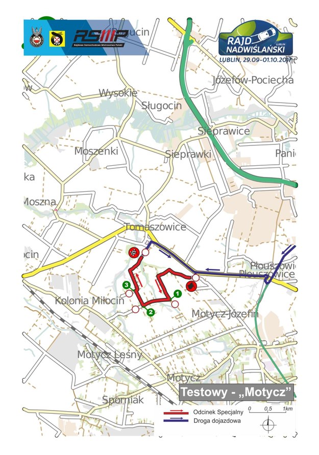 Odcinek testowy Motycz /Rajd Nadwiślański  /