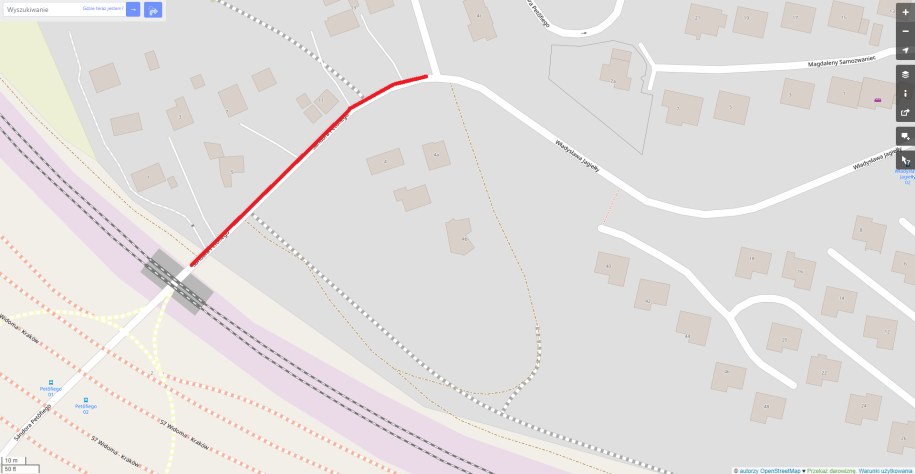 Odcinek ul. Petofiego, na którym zostanie wprowadzony ruch wahadłowy /Materiały prasowe