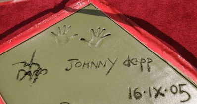 Odciski Johnny'ego Deppa /AFP