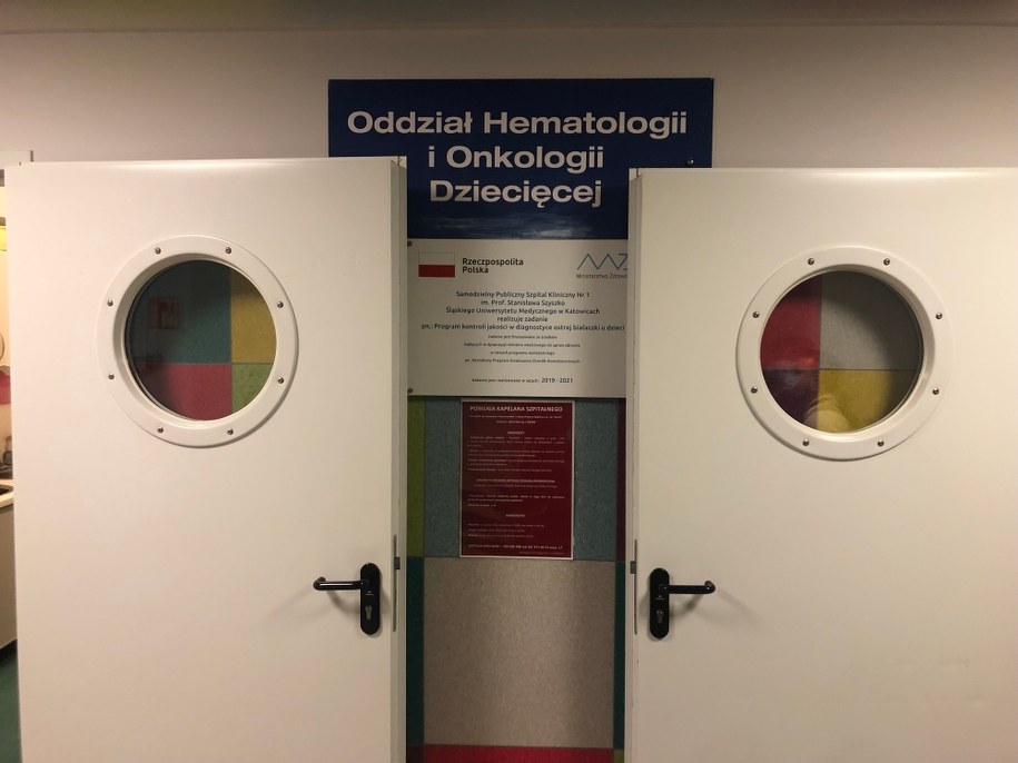 Oddział Hematologii i Onkologii Dziecięcej w Szpitalu Klinicznym nr 1 w Zabrzu /Anna Kropaczek /RMF FM - reporter