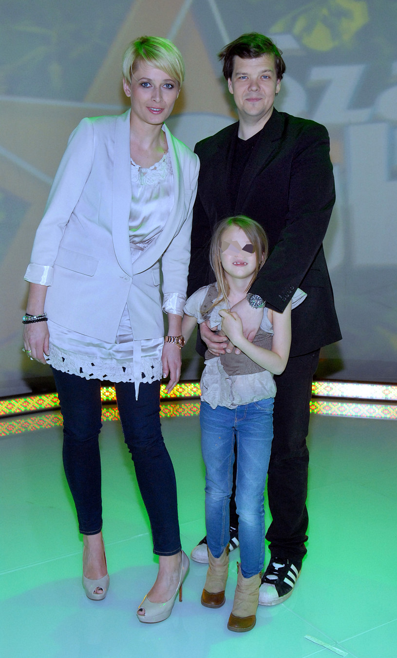 Odeta Moro i Michał Figurski z córką /Marek Ulatowski /MWMedia