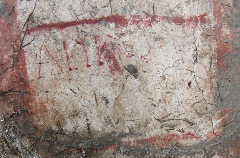 Odkryte napisy polityczne na ścianie wewnątrz domu / Parco Archeologico di Pompei /materiały prasowe