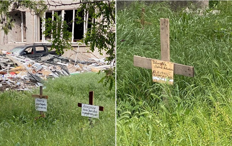 Odkryto masowy grób w Mariupolu /Telegram
