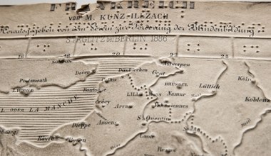 Odnaleziono mapy z XIX w. dla niewidomych