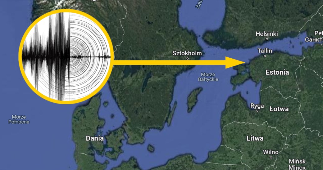 Odnotowano trzęsienie ziemi na Bałtyku u wybrzeży Estonii /Google Maps /Zrzut ekranu /domena publiczna