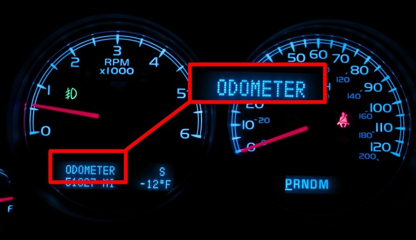 ODO lub ODOMETER to licznik przebiegu całkowitego /123RF/PICSEL