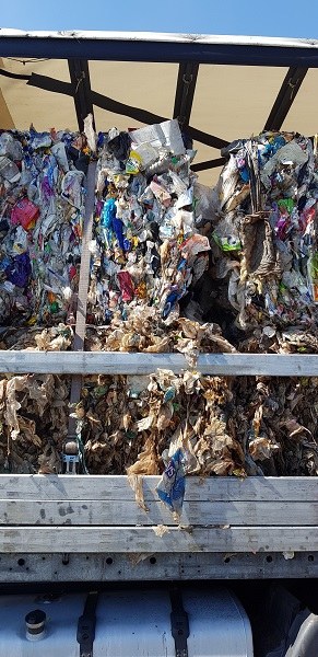 Odpady przejęte przez funkcjonariuszy /Straż Graniczna /