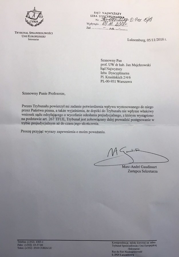 Odpowiedź przesłana do prof. Majchrowskiego /