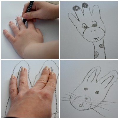 Odrysujcie swoje dłonie w różnych kształtach /Marlena Chudzio /RMF FM