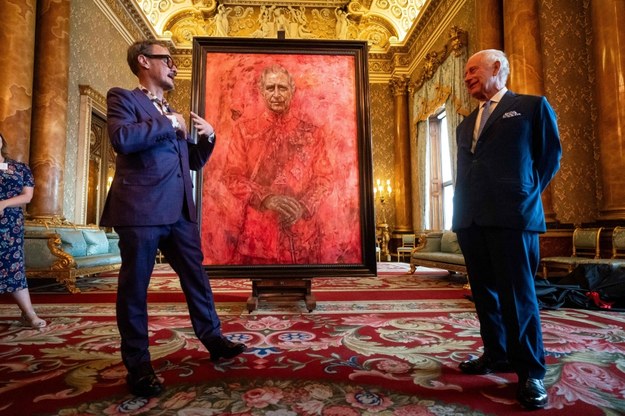 Odsłonięcie portretu króla Karola III /AARON CHOWN/AFP /East News