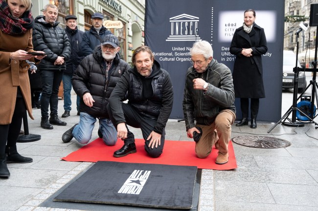 Odsłonięcie tablicy Andrzeja Żuławskiego /	Grzegorz Michałowski   /PAP