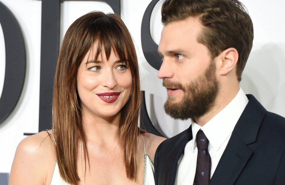 Odtwórcy głównych ról w filmie: Dakota Johnson i Jamie Dornan /ANDY RAIN /PAP/EPA
