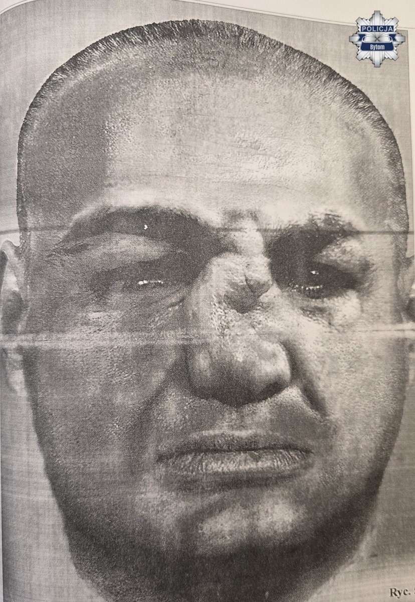 Odtworzony wizerunek zmarłego /Komenda Miejska Policji w Bytomiu