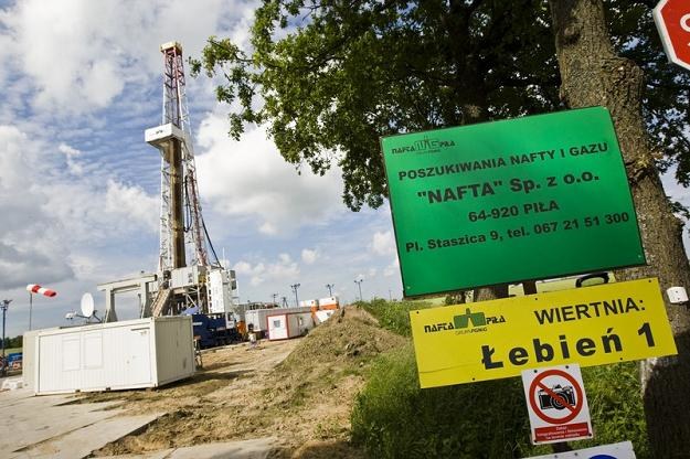 Odwiert gazu łupkowego kanadyjskiej firmy Lane Energy w Łebieniu na Pomorzu. Fot. Łukasz Ostalski /Reporter