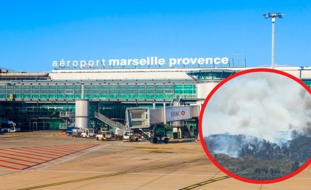 Odwołane i przekierowane loty. Pożar paraliżuje lotnisko w Marsylii