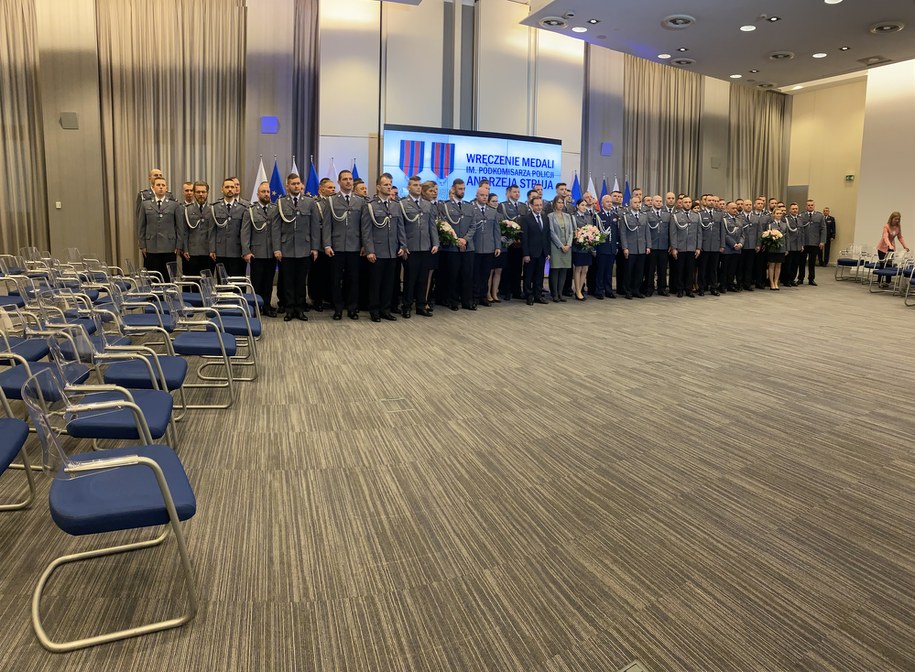 Odznaczeni policjanci /Magdalena Grajnert /RMF FM