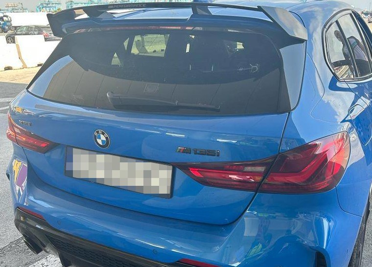 Odzyskane  BMW M135I (rok. prod. 2020) /Bieszczadzki Oddział Straży Granicznej /Materiały prasowe