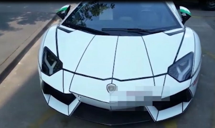 Odzyskane lamborghini /Policja