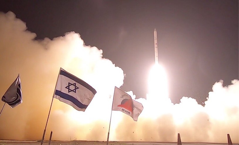Ofek-13 został wyniesiony na orbitę przez izraelską rakietę nośną Shavit-2 /@Franckalbert201 /Twitter