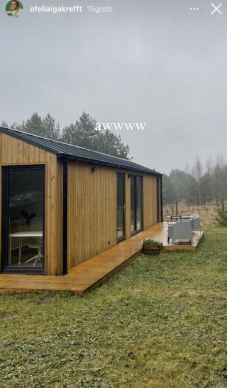 Ofelia kupiła drewniany domek /ofeliaigakrefft /Instagram