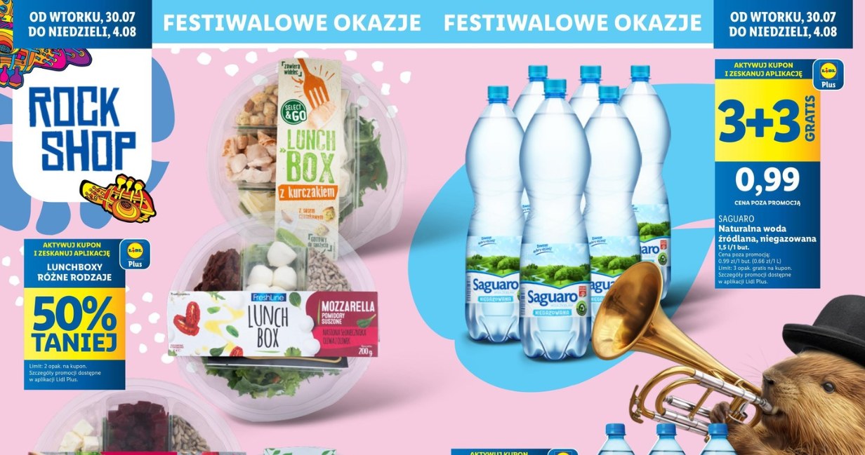 Oferta spożywcza Rockowej Wyspy Lidla /Lidl /INTERIA.PL