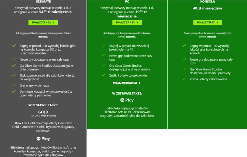 Oferta Xbox Game Pass /Xbox /materiały źródłowe
