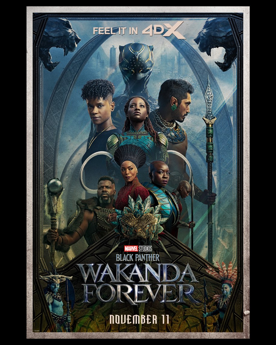 Oficjalny plakat filmu Czarna Pantera: Wakanda w moim sercu /MARVEL ENTERPRISES/MARVEL STUDIOS/VALHALLA MOTION PICTURES/Album Online /Materiały prasowe