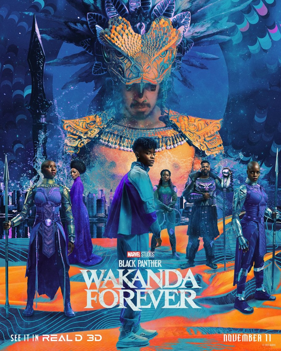 Oficjalny plakat filmu Czarna Pantera: Wakanda w moim sercu /MARVEL ENTERPRISES/MARVEL STUDIOS/VALHALLA MOTION PICTURES/Album Online /Materiały prasowe