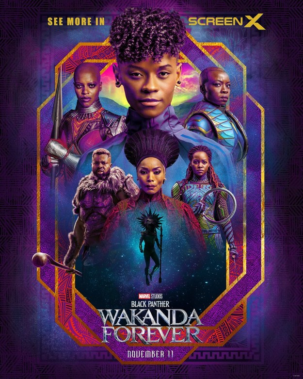 Oficjalny plakat filmu Czarna Pantera: Wakanda w moim sercu /MARVEL ENTERPRISES/MARVEL STUDIOS/VALHALLA MOTION PICTURES/Album Online /Materiały prasowe