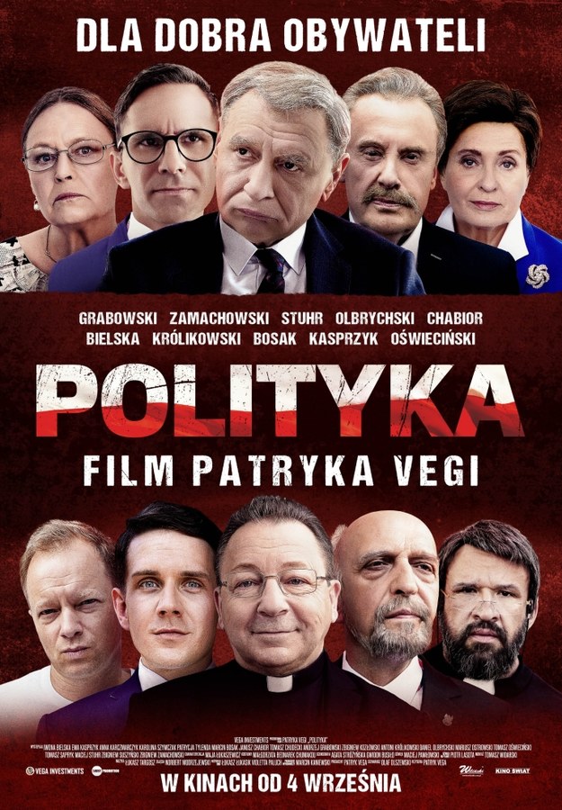 Oficjalny plakat promujący "Politykę" Patryka Vegi /Kino Świat /Materiały prasowe