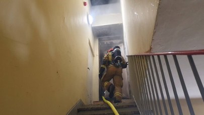 Ogień na dziesiątym piętrze. Pożar w Bielsku-Białej