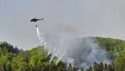 Ogień trawi 100 hektarów Czeskiej Szwajcarii. Wprowadzono stan nadzwyczajny