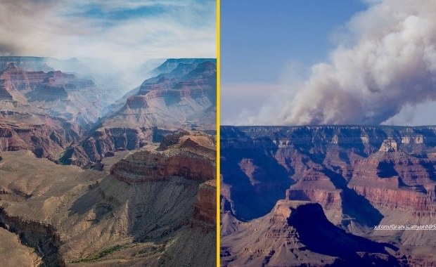 Ogień w jednej z największych atrakcji USA. Dwa pożary trawią Wielki Kanion