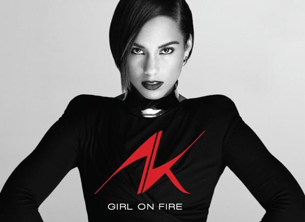 "Ognista" Alicia Keys na okładce płyty "Girl On Fire" /