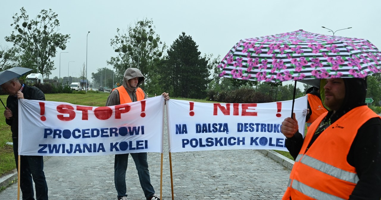 Ogólnopolski protest kolejarzy / PAP/Adam Warżawa /PAP