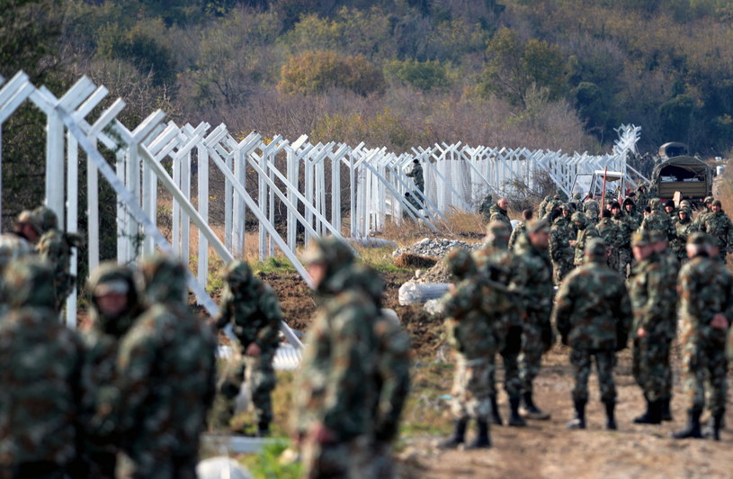 Ogrodzenie na granicy grecko-macedońskiej /NAKE BATEV /PAP/EPA